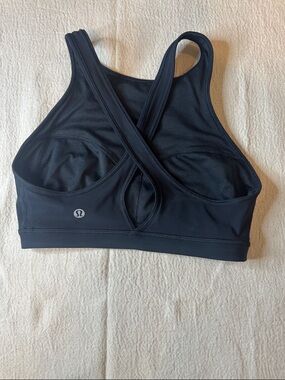 lululemon athletica Black Crisscross Back Sports Bra